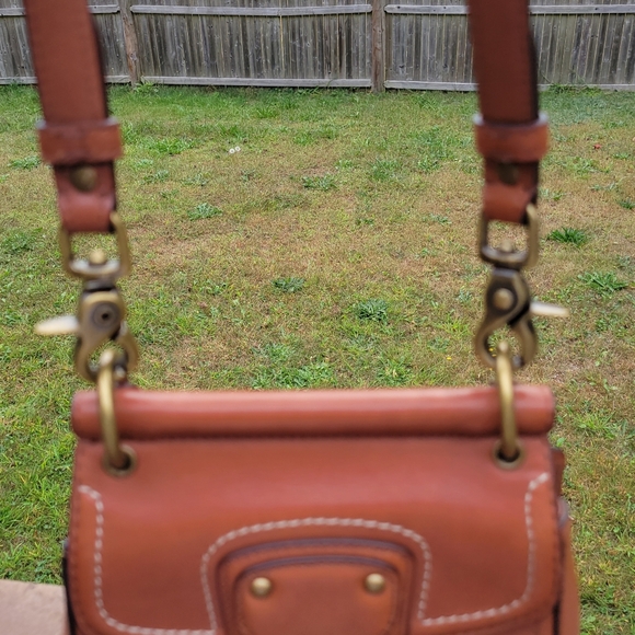 COPY - COACH LEATHER MINI WILLIS TAN COGNAC CROSSBODY OR TOP HANDLE BAG  F1269 - Picture 16 of 16